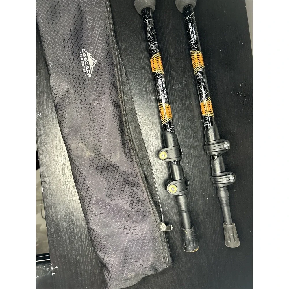 CASCADE Mountain Tech Aluminum Trekking Poles Adjustable Hiking Walking Cork